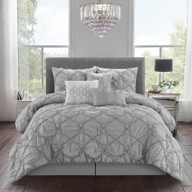 Nanshing Joline Puckered 7 Piece Comforter Set