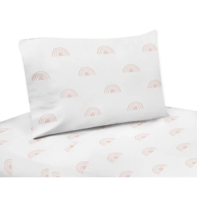 Sweet Jojo Designs White Pink Boho Rainbow Girl 3p Twin Sheet Set Light Blush Bohemian Shabby Chic Celestial Sky Outdoors Nature Sweet Jojo Designs White Pink Boho Rainbow Girl 3p Twin Sheet Set Light Blush Bohemian Shabby Chic Celestial Sky Outdoors Nature