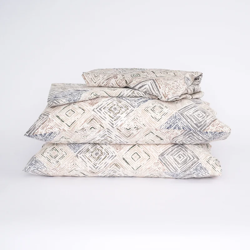 Diamonds 300 Thread Count Wrinkle Free Sateen Sheet Set