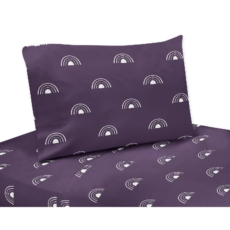 Sweet Jojo Designs Purple Boho Rainbow Boy Girl Gender Neutral 3p Twin Sheet Set White Bohemian Celestial Sky Outdoors Nature Sweet Jojo Designs Purple Boho Rainbow Boy Girl Gender Neutral 3p Twin Sheet Set White Bohemian Celestial Sky Outdoors Nature