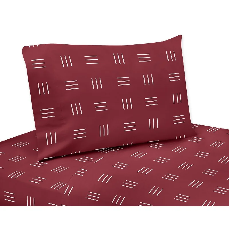 Sweet Jojo Designs Red Boho Mudcloth Boy Girl Gender Neutral 3p Twin Sheet Set White Bohemian Woodland Tribal Southwest Hatch Sweet Jojo Designs Red Boho Mudcloth Boy Girl Gender Neutral 3p Twin Sheet Set White Bohemian Woodland Tribal Southwest Hatch