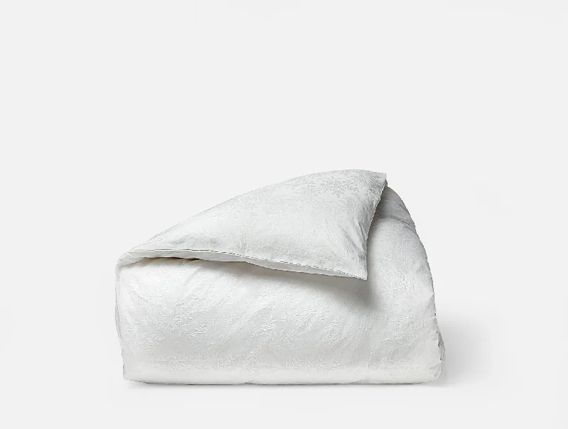 Heirloom Organic Sateen Jacquard Duvet Cover