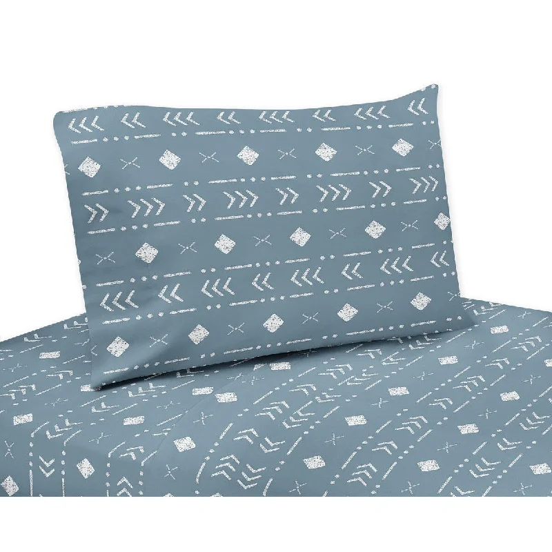 Sweet Jojo Designs Dark Blue Tribal Mudcloth Boy Girl Gender Neutral 3p Twin Sheet Set Woodland Bohemian Southwest Geometric Sweet Jojo Designs Dark Blue Tribal Mudcloth Boy Girl Gender Neutral 3p Twin Sheet Set Woodland Bohemian Southwest Geometric
