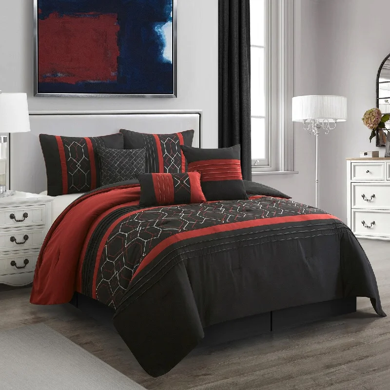 Nanshing Henry 7-Piece Geometric Comforter Set