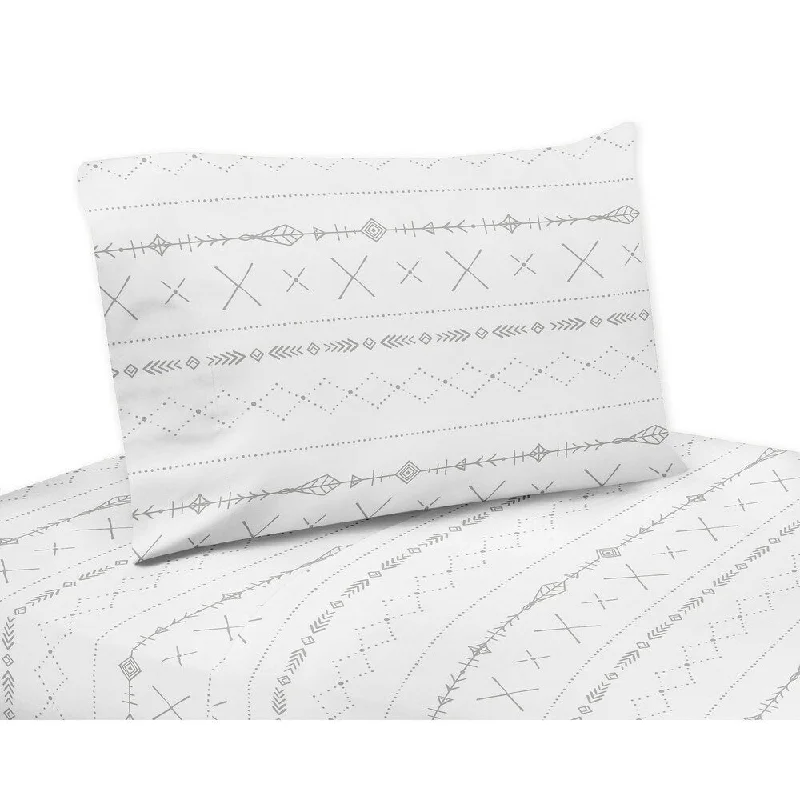 Sweet Jojo Designs Grey and White Boho Tribal Gray Woodland Forest Friends Collection 3-piece Twin Sheet Set Sweet Jojo Designs Grey and White Boho Tribal Gray Woodland Forest Friends Collection 3-piece Twin Sheet Set
