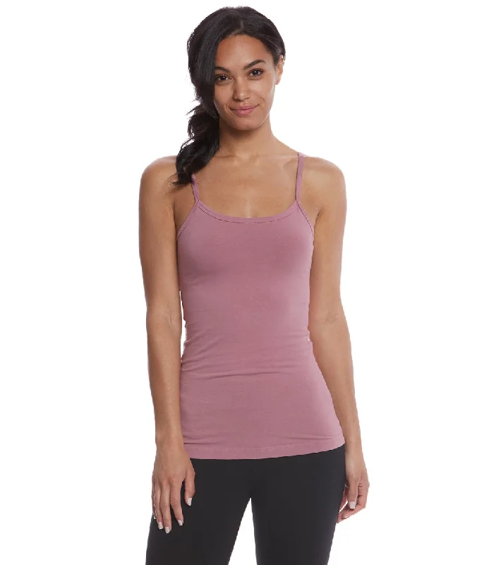 Hard Tail Long Yoga Sport Bra Tank Dusty Rose