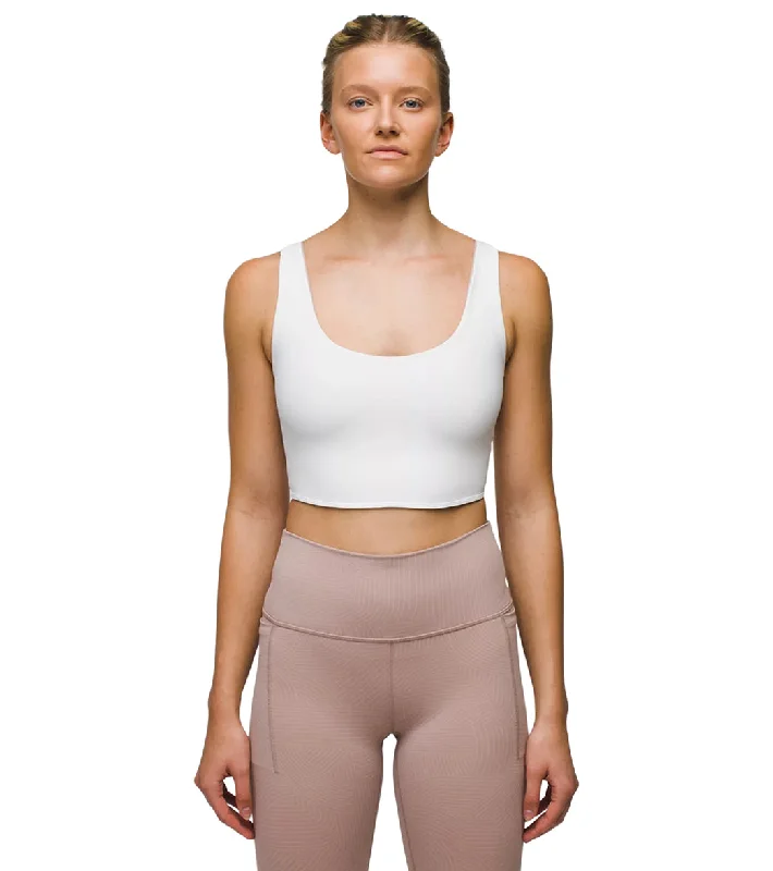 prAna Luxara Reversible Crop Top Soft White/Willow