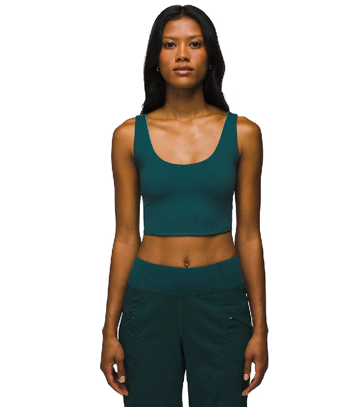 prAna Luxara Reversible Crop Top Wilderness/Cool Dusk