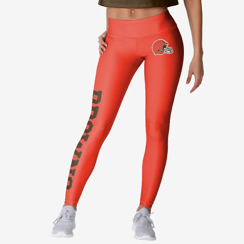 Cleveland Browns Womens Solid Big Wordmark Legging