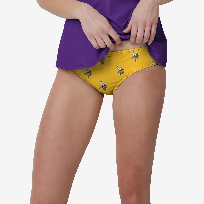 Minnesota Vikings Womens Summertime Mini Print Bikini Bottom