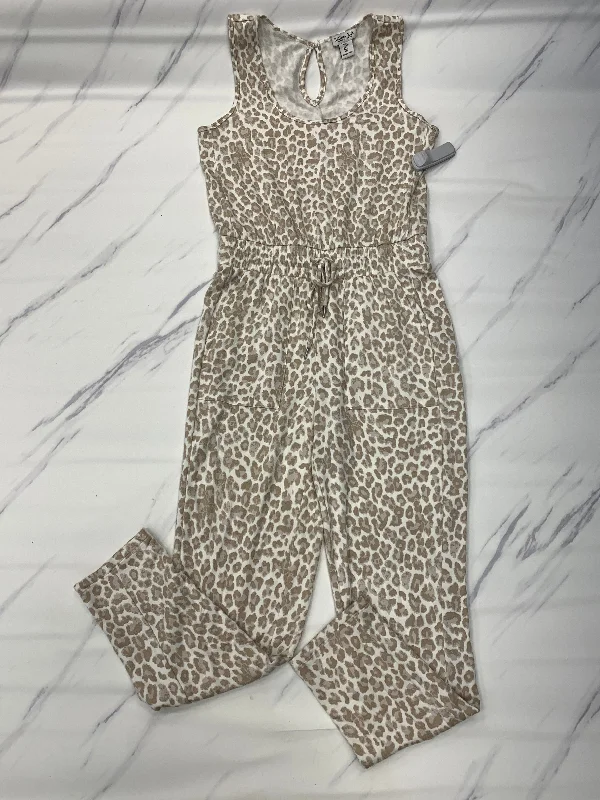 Jumpsuit Designer By Rachel Roy In Animal Print, Size: S