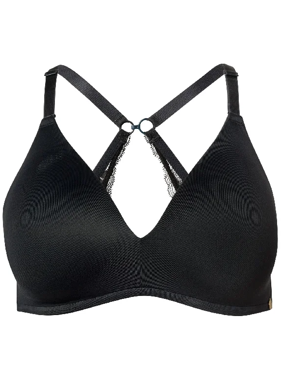 Pearl By VENUS® lace back wireless bra - After Dark