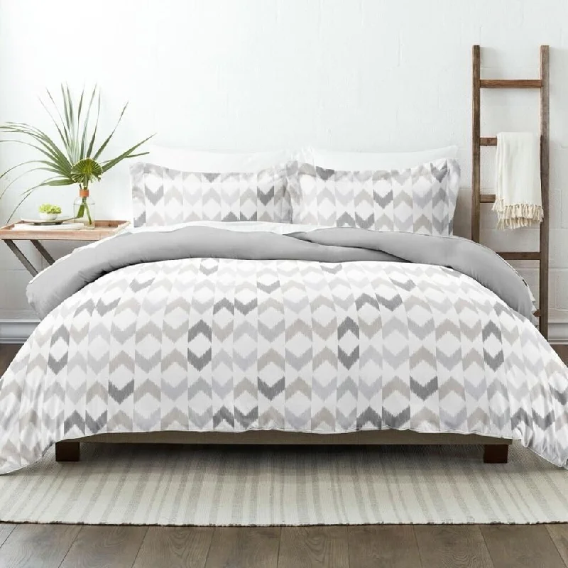 Rayon from bamboo blankets for a silky and breathable feel3pc Twin/TwinXL Chevron Sleep Duvet Cover Wrinkle Free Light Grey Rayon from bamboo blankets for a silky and breathable feel3pc Twin/TwinXL Chevron Sleep Duvet Cover Wrinkle Free Light Grey