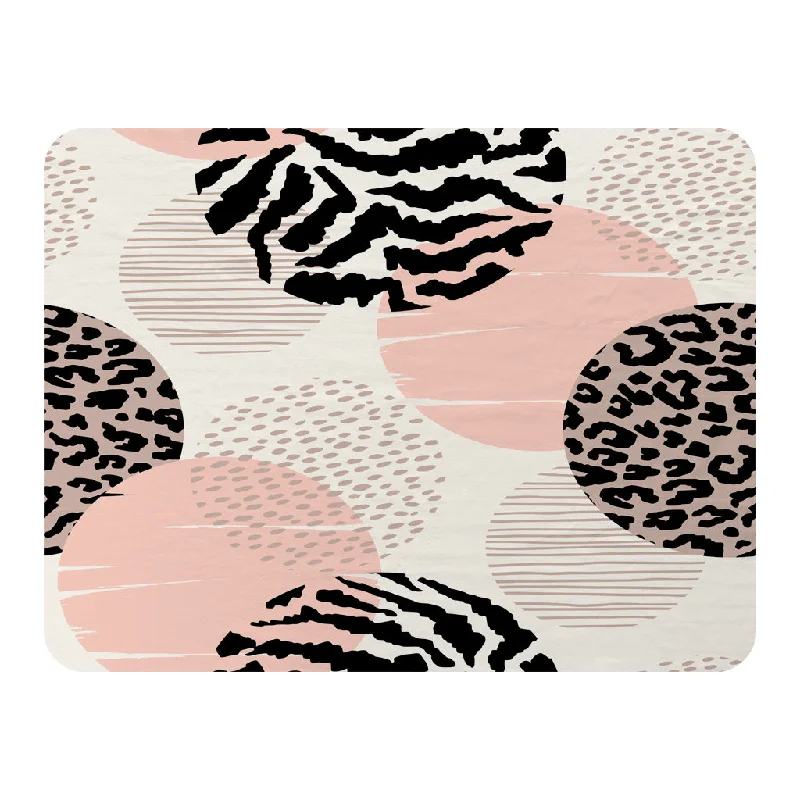 Wool blankets with natural warmth and insulationAbstract geometrics with animal print and circles (Blanket) Wool blankets with natural warmth and insulationAbstract geometrics with animal print and circles (Blanket)