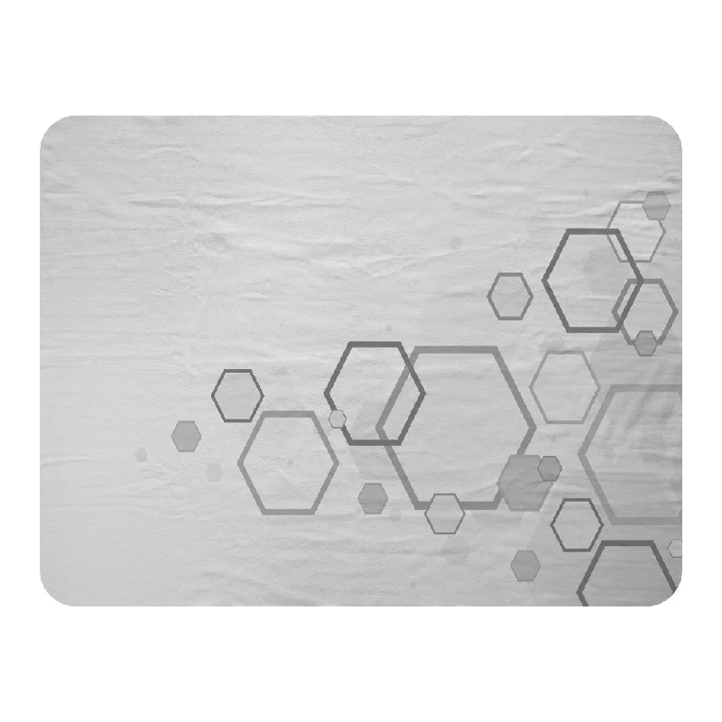Silk blankets with a smooth and elegant touchAbstract hexagon (Blanket)