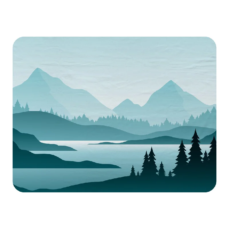King - size blankets to cover large beds comfortablyabstract mountain landscape (Blanket) King - size blankets to cover large beds comfortablyabstract mountain landscape (Blanket)