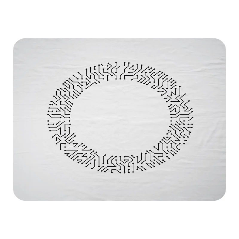 Synthetic fiber blend blankets for a budget - friendly choiceAbstract technology (Blanket)