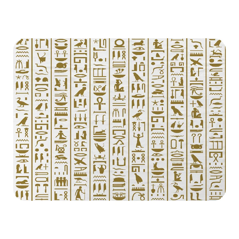 Linen blankets with a rustic and textured lookAcient Egyptian Heiroglyphs (Blanket)