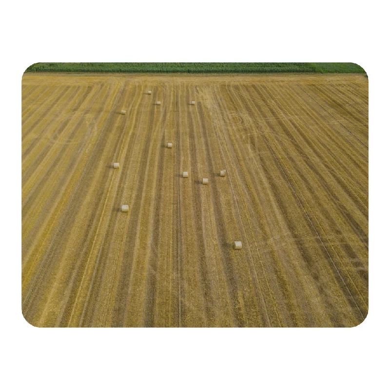 Mohair blankets with a unique sheen and softnessAerial view of round straw bales of wheat lying on harvested field (Blanket)