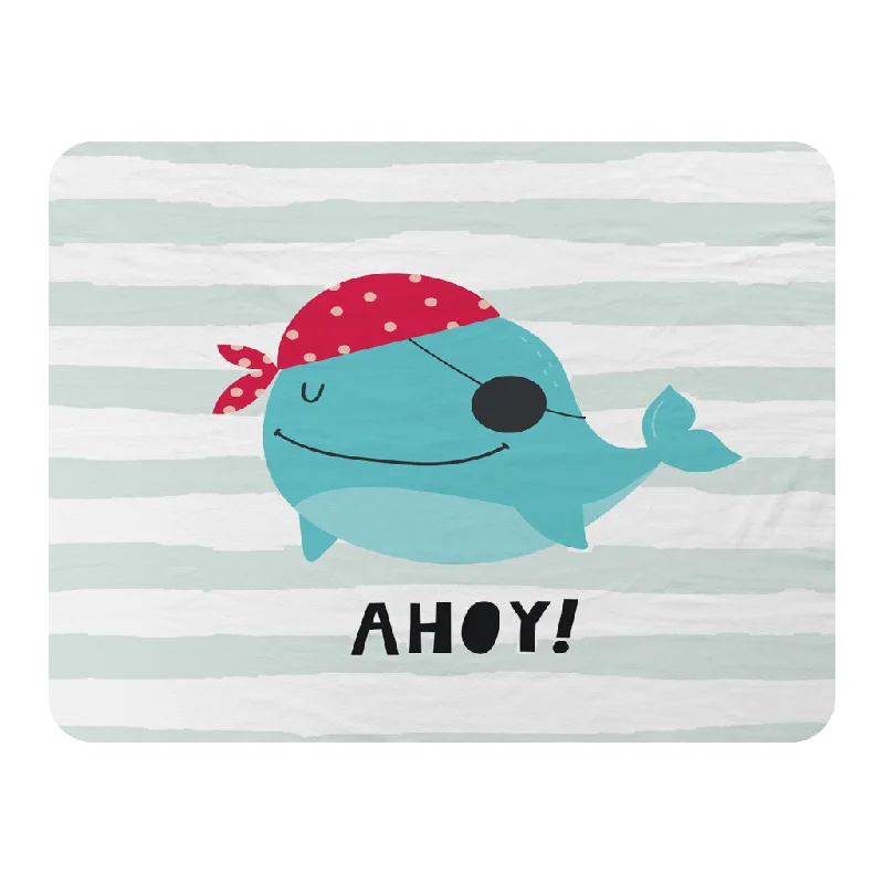 Silk blankets with a smooth and elegant touchAhoy! Whale (Blanket)