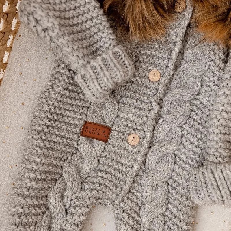 Rayon from bamboo blankets for a silky and breathable feelAlpaca Pram Suit - Grey