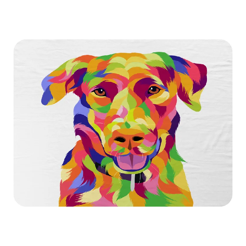 Cotton blankets for breathability and a lightweight feelAmazing Illustration of Dog Pop Art (Blanket) Cotton blankets for breathability and a lightweight feelAmazing Illustration of Dog Pop Art (Blanket)