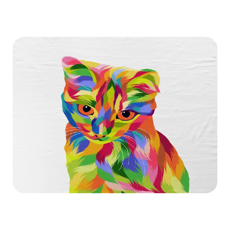 Silk blankets with a smooth and elegant touchAnimal Cat Illustration Pop Art (Blanket)