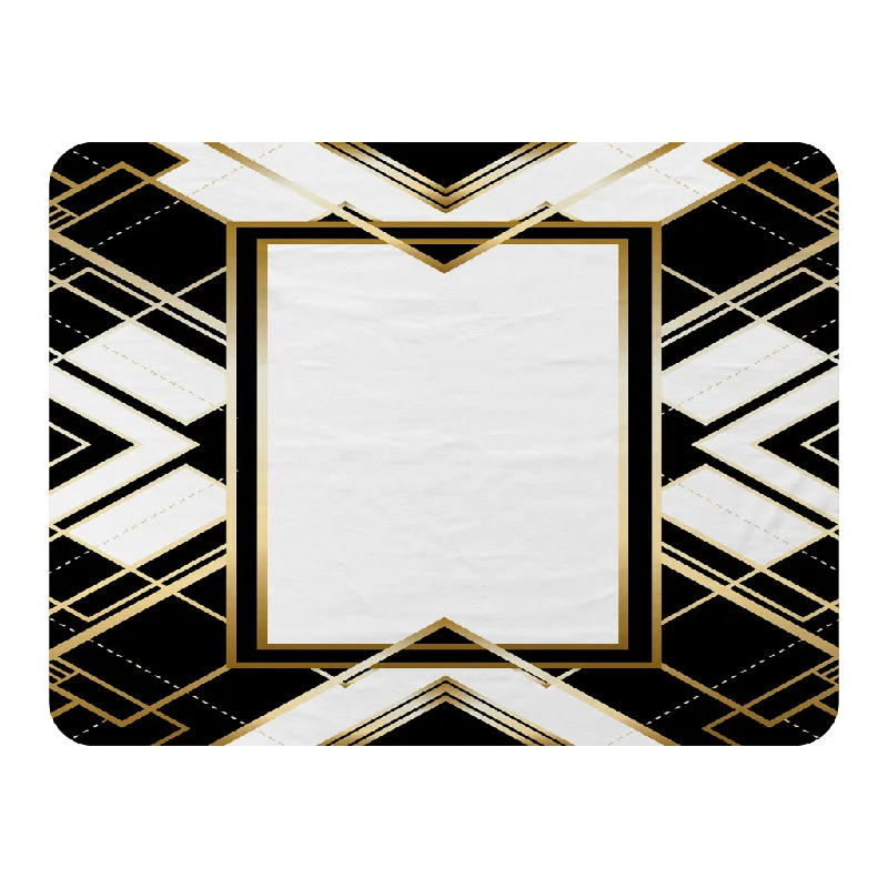 Fleece blankets for a cozy and plush textureArt Deco Frame (Blanket)