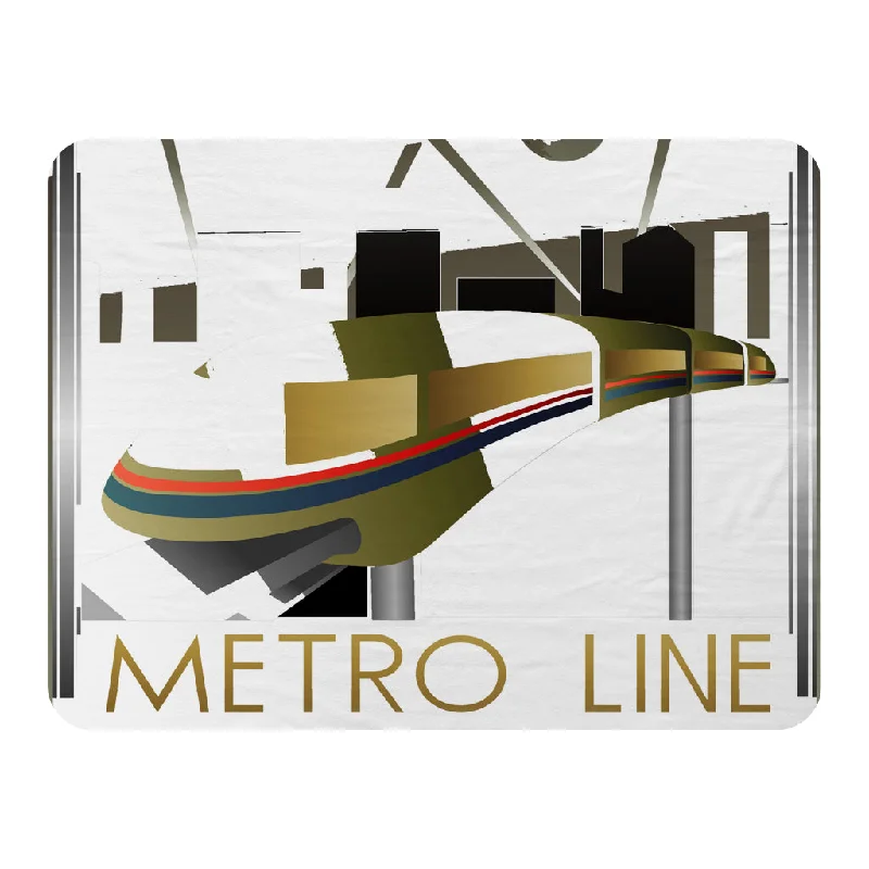 Bamboo fiber blankets with natural antibacterial propertiesArt Deco Metro Line (Blanket) Bamboo fiber blankets with natural antibacterial propertiesArt Deco Metro Line (Blanket)