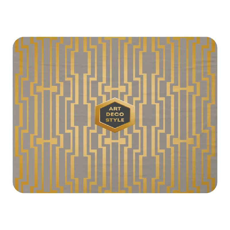 Linen blankets with a rustic and textured lookArt Deco Style (Blanket)