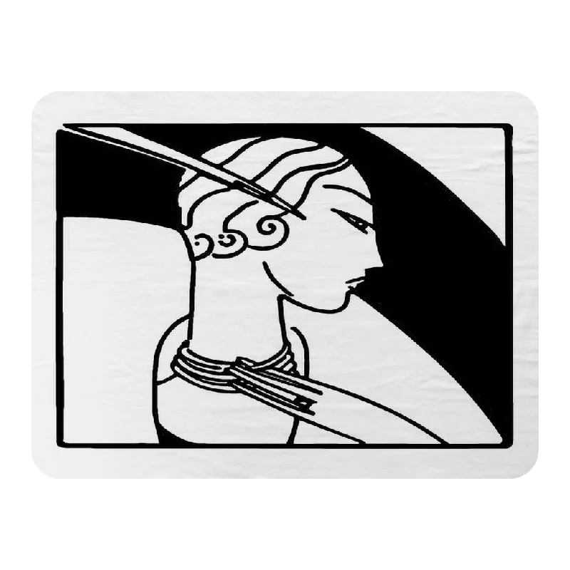 Microfiber blankets that are durable and easy to care forArt Deco Woman (Blanket)