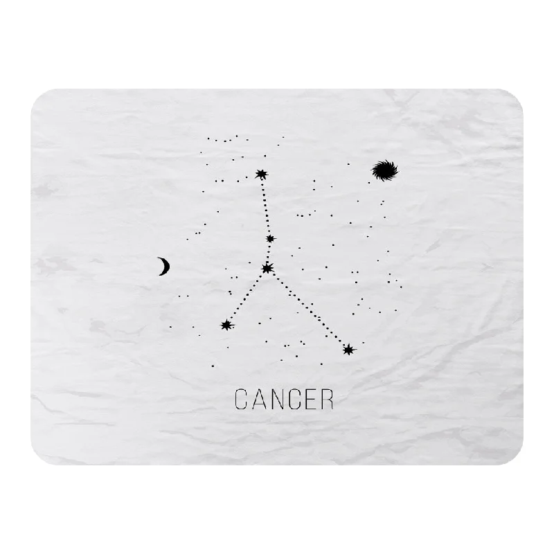 Chenille blankets with a thick and fuzzy textureAstrology sign cancer (blanket)