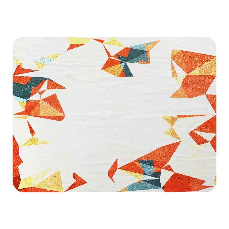 Fleece blankets for a cozy and plush textureAutumn Geometric (Blanket)