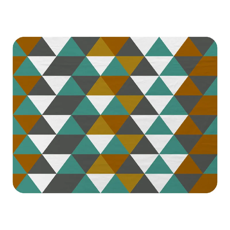 Queen - size blankets for standard - sized bedsAutumn Geometric triangles (Blanket)