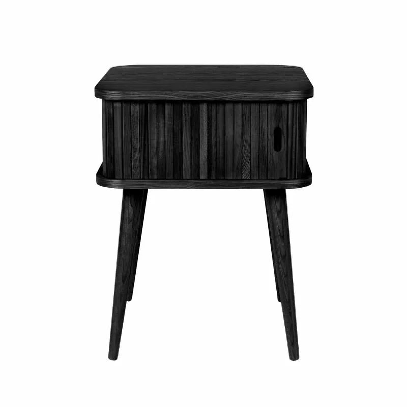 Mohair blankets with a unique sheen and softnessBarbier Sidetable Black
