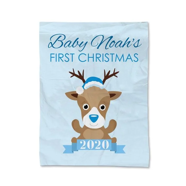 Microfiber blankets that are durable and easy to care forBlue First Christmas Blanket - Small Microfiber blankets that are durable and easy to care forBlue First Christmas Blanket - Small