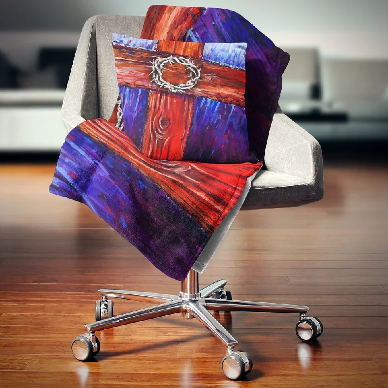 Rayon from bamboo blankets for a silky and breathable feelDesignart 'Crown of Thorns' Abstract Throw Blanket Rayon from bamboo blankets for a silky and breathable feelDesignart 'Crown of Thorns' Abstract Throw Blanket