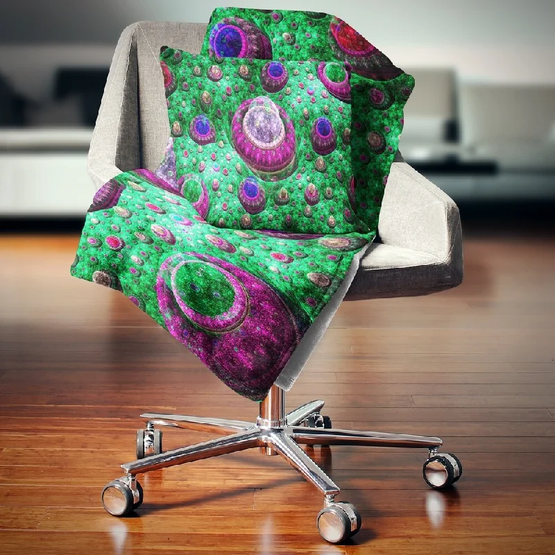Microfiber blankets that are durable and easy to care forDesignart 'Green Fractal Exotic Planet' Abstract Throw Blanket Microfiber blankets that are durable and easy to care forDesignart 'Green Fractal Exotic Planet' Abstract Throw Blanket