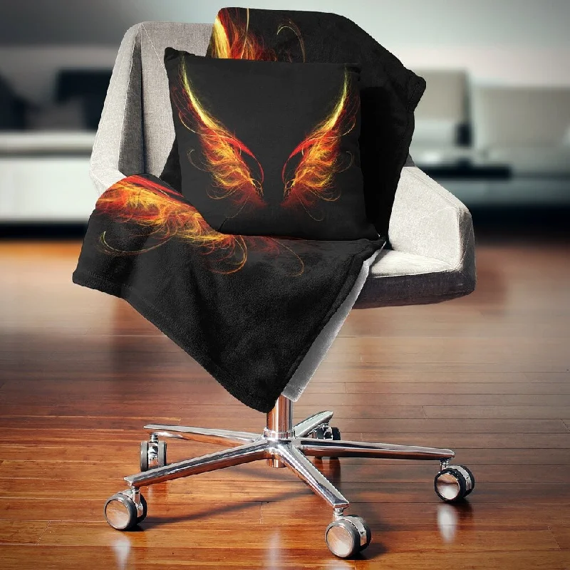 Acrylic blankets for a soft and affordable alternativeDesignart 'Hell Wings on Black Background' Abstract Throw Blanket Acrylic blankets for a soft and affordable alternativeDesignart 'Hell Wings on Black Background' Abstract Throw Blanket