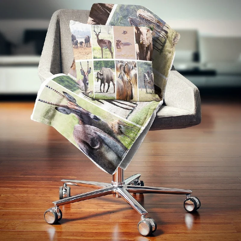 Cashmere blankets for ultimate softness and luxuryDesignart 'Rich African Wildlife Collage' Animal Throw Blanket Cashmere blankets for ultimate softness and luxuryDesignart 'Rich African Wildlife Collage' Animal Throw Blanket
