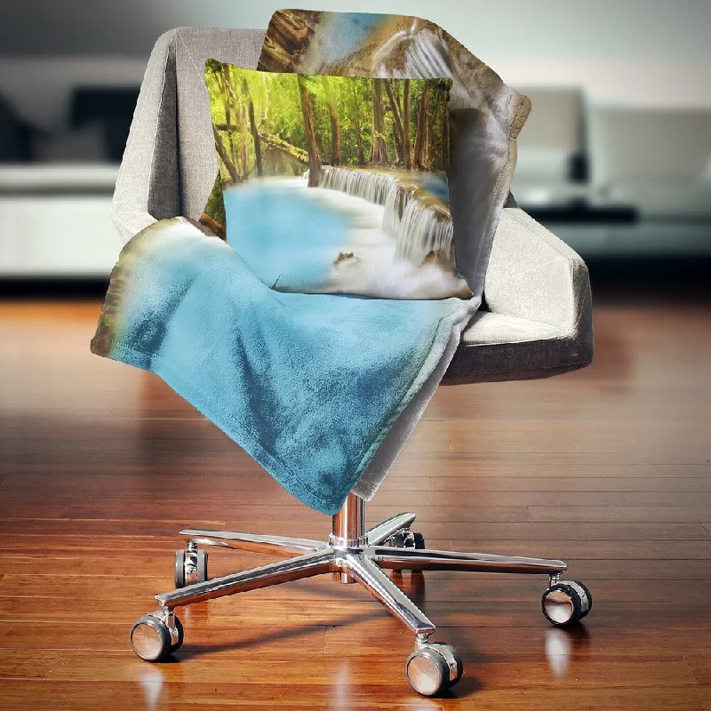 Acrylic blankets for a soft and affordable alternativeDesignart 'View of Huai Mae Kamin Waterfall' Photography Throw Blanket Acrylic blankets for a soft and affordable alternativeDesignart 'View of Huai Mae Kamin Waterfall' Photography Throw Blanket