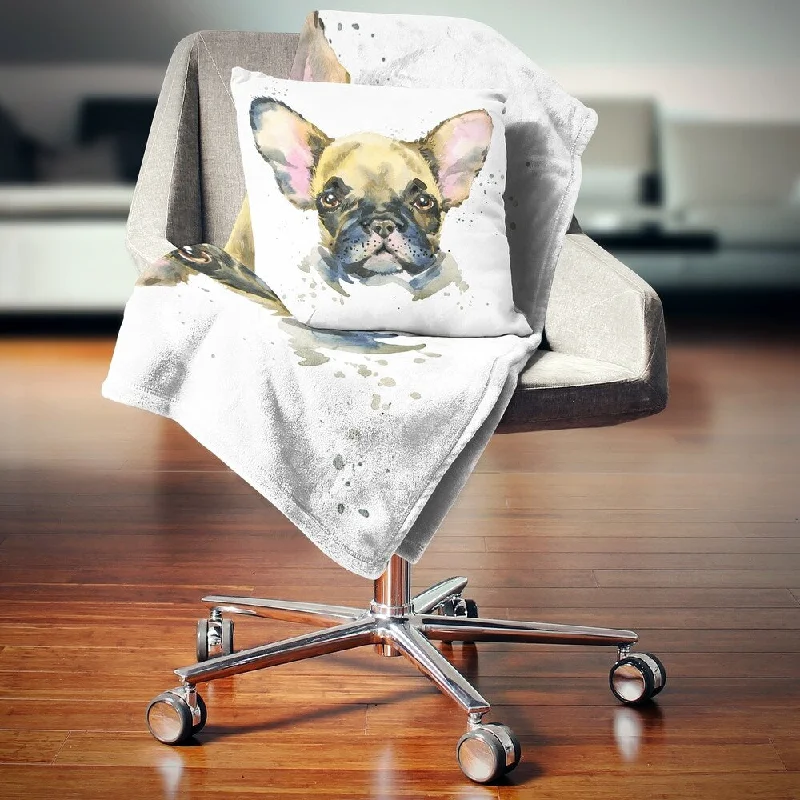 Mohair blankets with a unique sheen and softnessDesignart 'Watercolor Brown Dog Illustration' Contemporary Animal Throw Blanket Mohair blankets with a unique sheen and softnessDesignart 'Watercolor Brown Dog Illustration' Contemporary Animal Throw Blanket