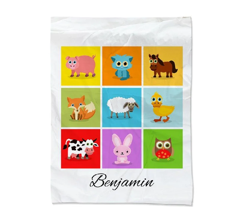 Acrylic blankets for a soft and affordable alternativeFarm Animal Collage Blanket - Medium (45x60") Acrylic blankets for a soft and affordable alternativeFarm Animal Collage Blanket - Medium (45x60")
