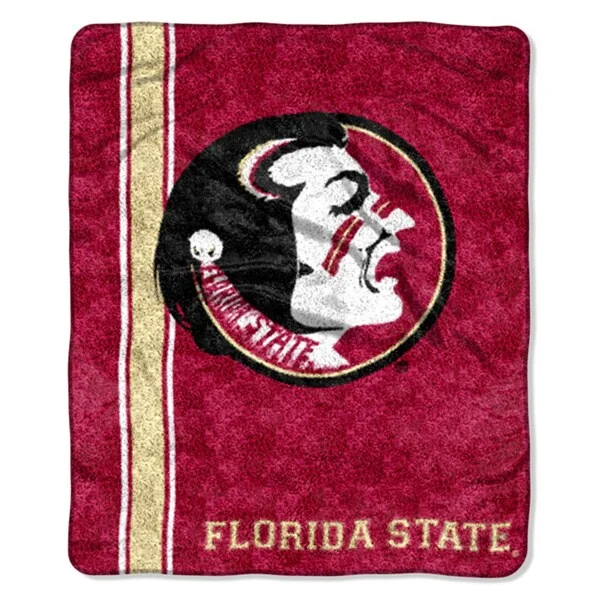 Linen blankets with a rustic and textured lookFlorida State Sherpa Throw Blanket
