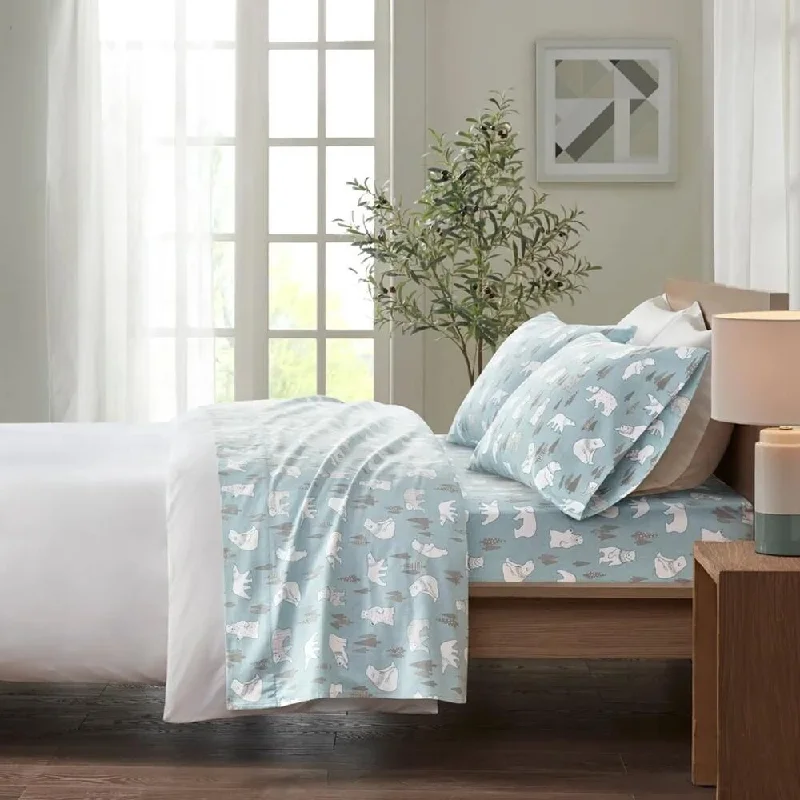 Bamboo fiber blankets with natural antibacterial propertiesFull Cozy Cotton Flannel Printed Deep Pocket Sheet Set Blue Bears Bamboo fiber blankets with natural antibacterial propertiesFull Cozy Cotton Flannel Printed Deep Pocket Sheet Set Blue Bears