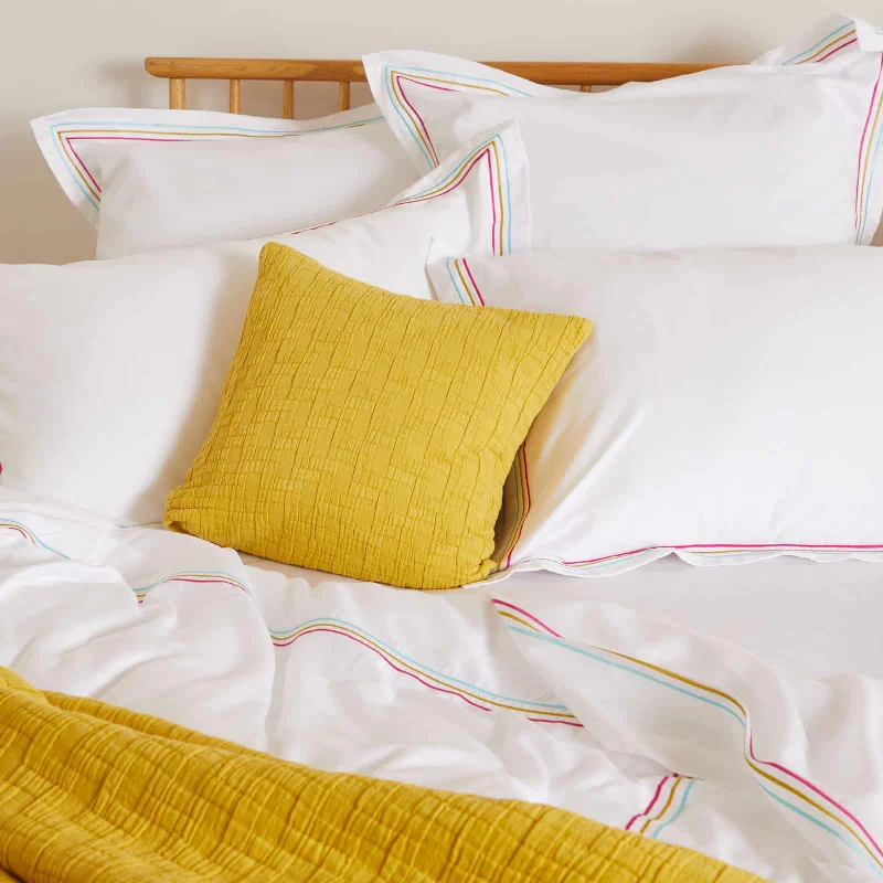 Queen - size blankets for standard - sized bedsFoxford Gold Matelassé Waffle Cushion Cover Small Queen - size blankets for standard - sized bedsFoxford Gold Matelassé Waffle Cushion Cover Small