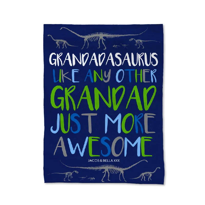 Microfiber blankets that are durable and easy to care forGrandadasaurus Blanket - Large