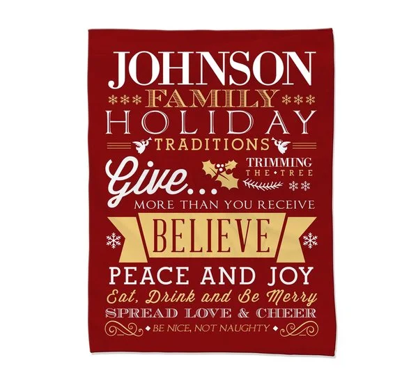 Acrylic blankets for a soft and affordable alternativeHoliday Rules Blanket - Medium Acrylic blankets for a soft and affordable alternativeHoliday Rules Blanket - Medium