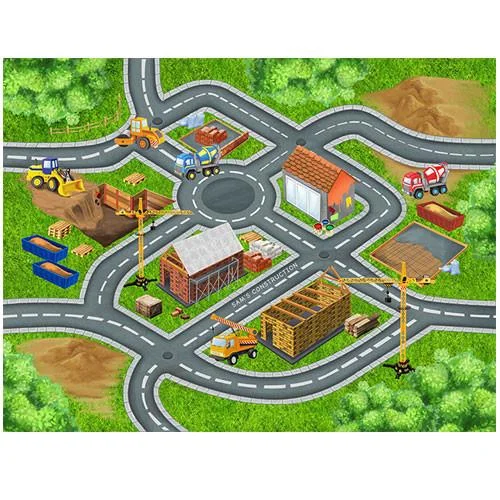 Synthetic fiber blend blankets for a budget - friendly choiceLarge Construction Play Blanket Synthetic fiber blend blankets for a budget - friendly choiceLarge Construction Play Blanket