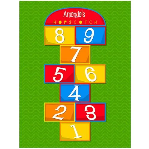 Recycled polyester blankets for an eco - conscious optionLarge Hopscotch Play Blanket Recycled polyester blankets for an eco - conscious optionLarge Hopscotch Play Blanket